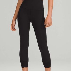 Lululemon Align Scalloped Hem High-Rise Crop 23"